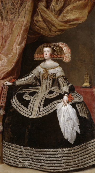Queen Maria Anna of Austria, 1652 by Diego Velázquez